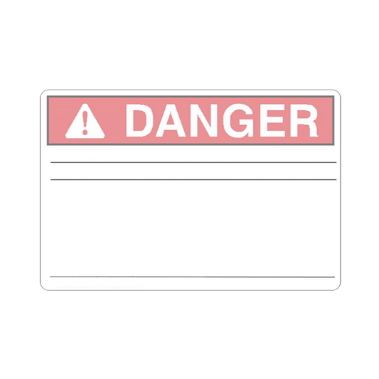 Danger Vinyl 4x6 Label