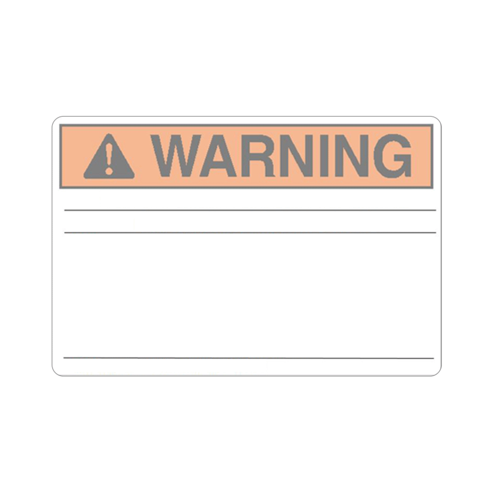 Warning Vinyl 4x6 Label