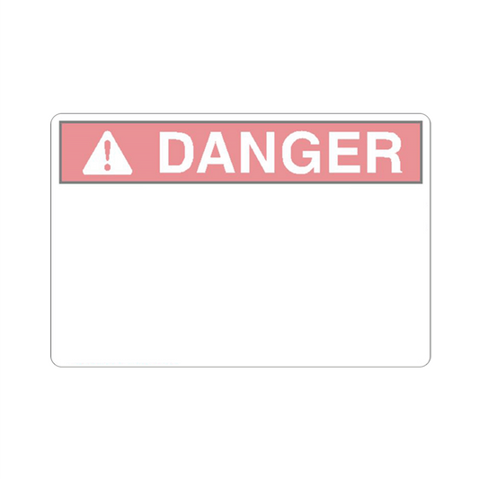 Danger Vinyl 4x6 Label