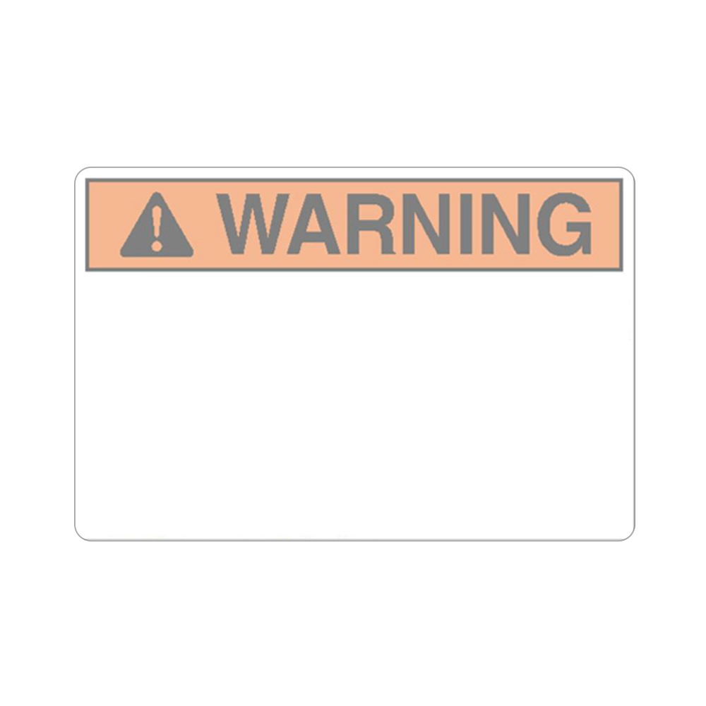 Warning Vinyl 4x6 Label