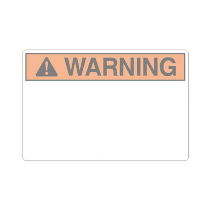 Warning Vinyl 4x6 Label