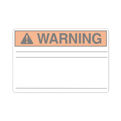 Warning Vinyl 4x6 Label